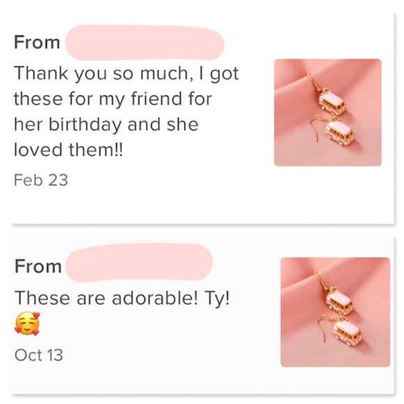 Bus Shape Gold Rhinestone Dangle Earrings Pink - Picture 5 of 5